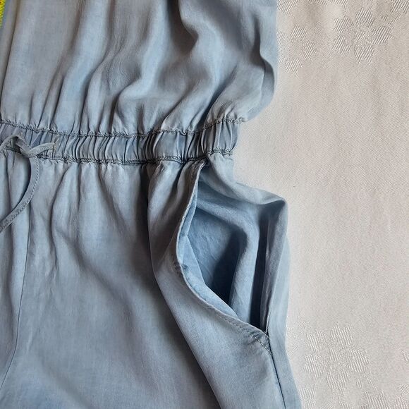 ana Summer Romper in Denim Like Fabric sz M - Picture 4 of 9